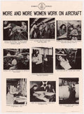 Women Aircraft Workers American World War II Advert Poster