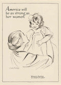 Women America Strong American World War II Advert Poster