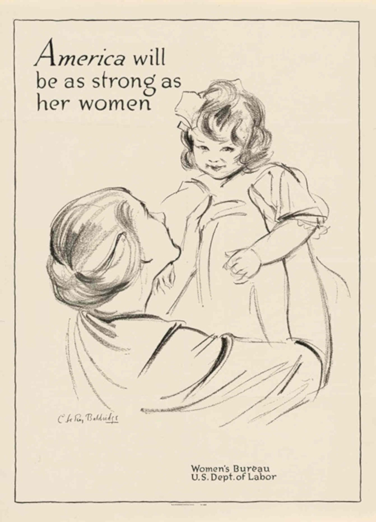 Women America Strong American World War II Advert Poster