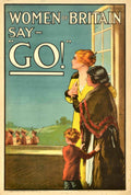 Women Britain Soldiers Vintage Retro Advert Poster A4 Photo Print