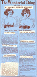 Women Charm Device 1950s Vintage Retro Advert Poster