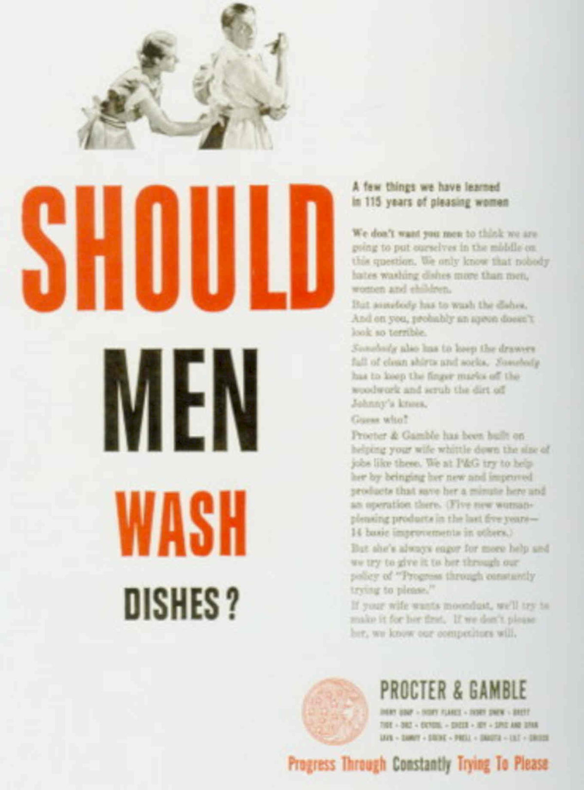 Women Dishes P 1950s Vintage Retro Advert Poster
