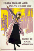 Women Munition Bit Vintage Retro Advert Poster A4 Photo Print