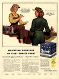 Women Pens Quink 1940s Vintage Retro Advert Poster