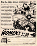 Women S Land 1 1940s Vintage Retro Advert Poster