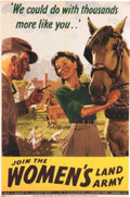 Women S Land 2 1940s Vintage Retro Advert Poster