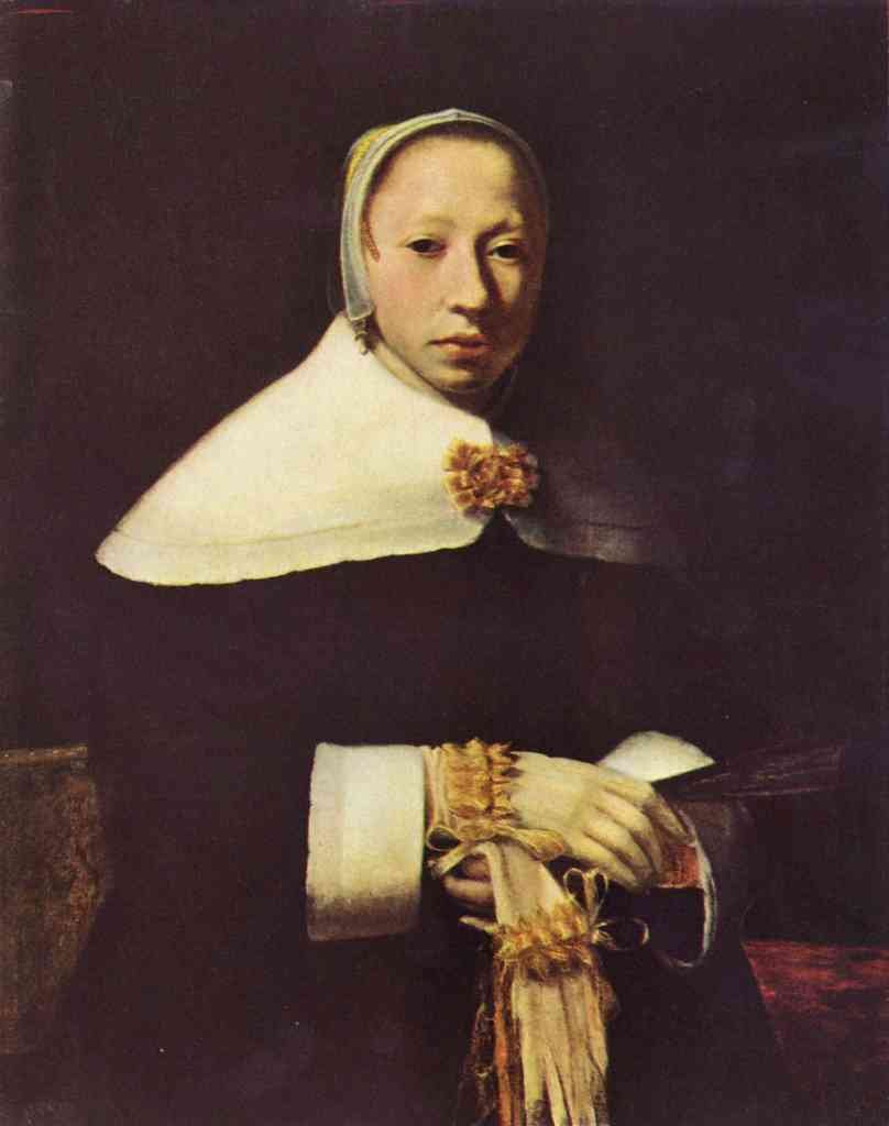 Women S Portrait Vermeer A4 Photo Print
