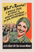 Women Uniform Record American World War II Advert Poster