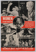 Women War Industry American World War II Advert Poster