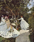 Women in the Garden by Monet A4 Photo Print