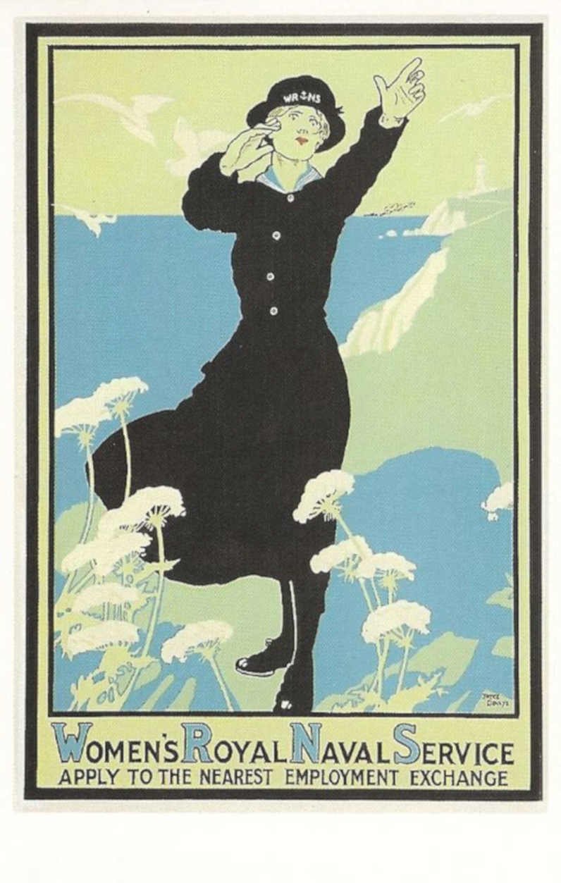 Womens Royal Naval Vintage Retro Advert Poster A4 Photo Print