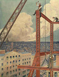 Wonder Book of Engineering Wonders Constructing a skyscraper A4 Photo Print