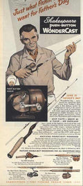Wondercast Fishing Rod Vintage Retro Advert Ads A4 Photo Print