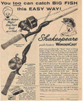 Wondercast Fishing Rods Vintage Retro Advert Ads A4 Photo Print