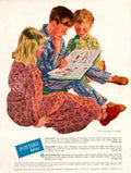 Wonderland Fabrics Kids 1950s Vintage Retro Advert Poster