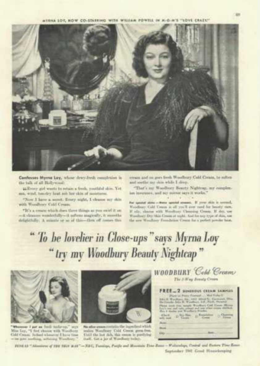 Woodbury Beauty Nightcap Vintage Retro Advert Ads A4 Photo Print