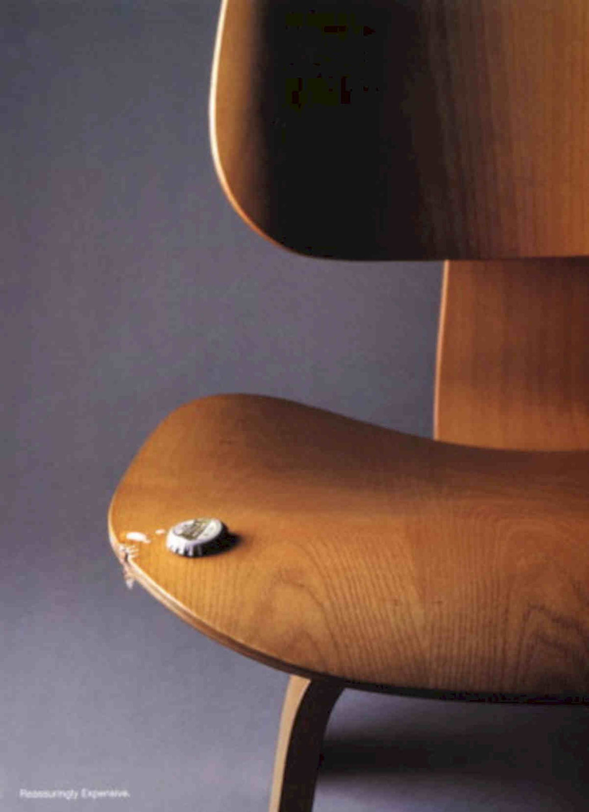 Wooden Chair Beercap Vintage Retro Advert Poster A4 Photo Print