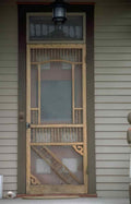 Wooden Screened Door A4 Photo Print