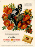 Woodpecker Roses Soaps 1950s Vintage Retro Advert Poster