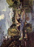 Woods Albert 1871 1944 Lancashire 1921 The lower hodder bridges A4 Photo Print