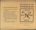 Woodsman Code 1943 Vintage Retro Advert Poster A4 Photo Print