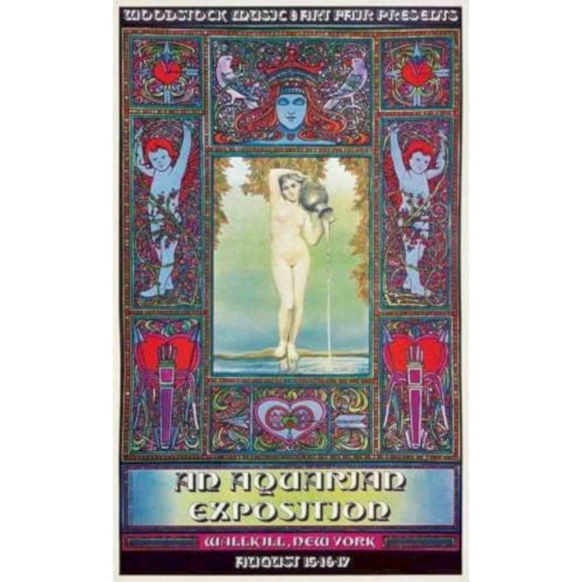Woodstock Aquarian Exposition Festival Vintage Retro Advert Poster A4 Photo Pri