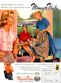 Wool Trousers Skirts 1950s Vintage Retro Advert Poster