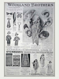 Woolland Hats Linens Vintage Retro Advert Poster A4 Photo Print