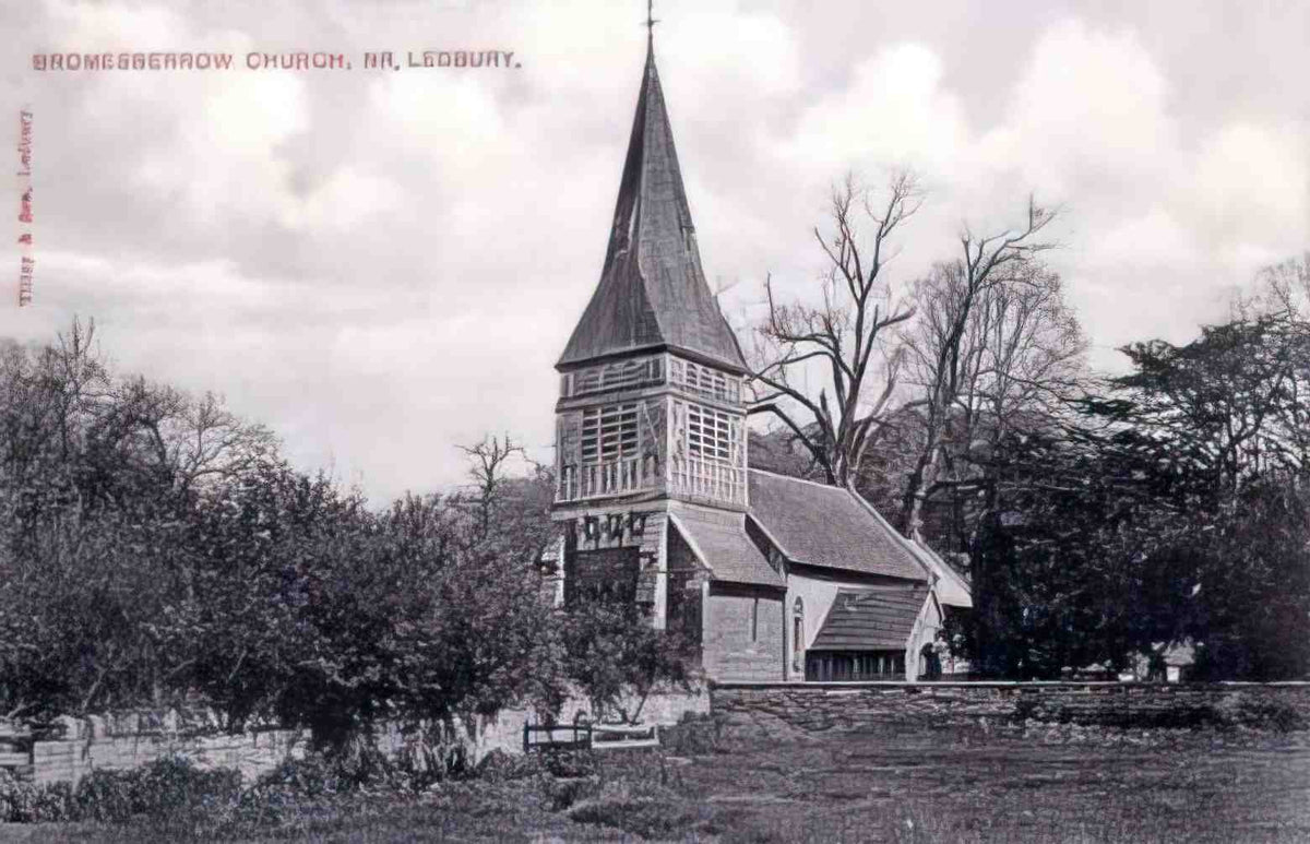 Worcestershire Bromesberrow Church Vintage A4 Photo Print