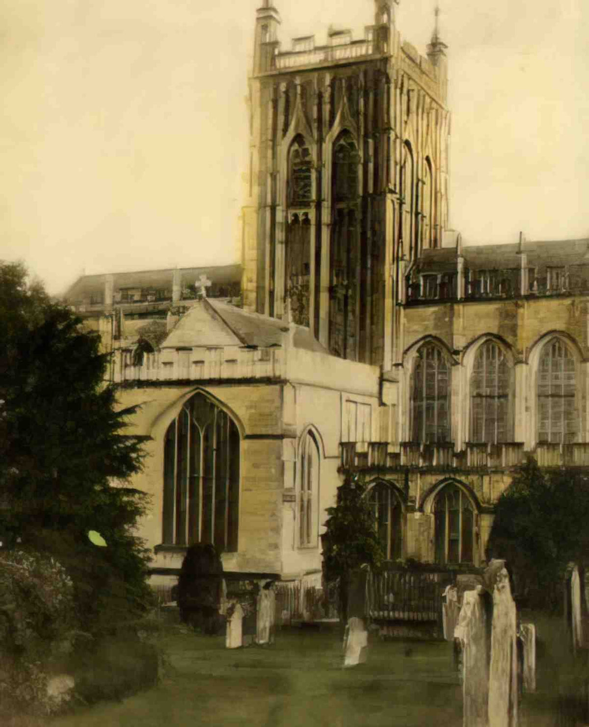Worcestershire Malvern Priory 1024pix Vintage A4 Photo Print