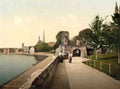 Worcestershire Worcester Promenade Vintage A4 Photo Print