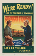 Workers Management Plans American World War II Advert Poster