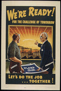 Workers Management Plans Vintage Retro Advert Poster A4 Photo Print