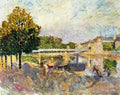 Workers On The Banks Of The Marne 1907 A4 Photo Print