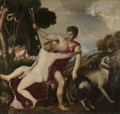 Workshop of Titian Venus and Adonis A4 Photo Print