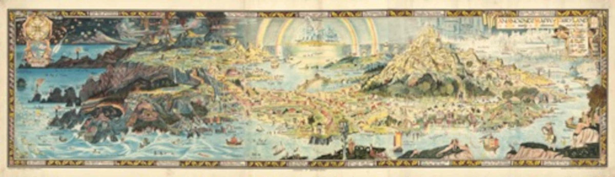 World Map Mundus Vintage Retro Advert Poster