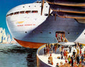 World Skyways Terminal 1950s Vintage Retro Advert Poster