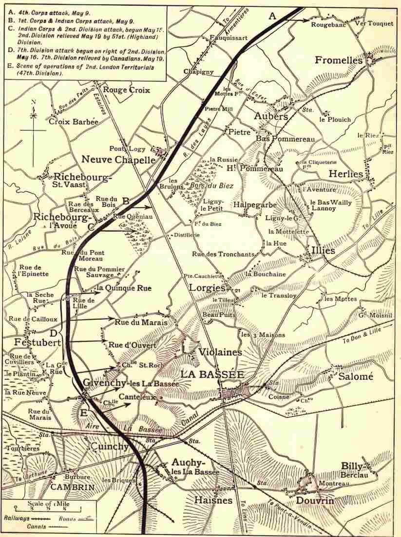 World War I 1st Army Operations under Haig Military A4 Photo Print