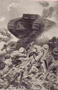 World War I British Tank At The Somme Military A4 Photo Print
