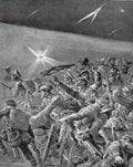 World War I British Troops Caught in Barbed Wire Military A4 Photo Print