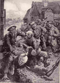 World War I British Troops in Hand To Hand Fighting At Givenchy Military A4 Photo Print