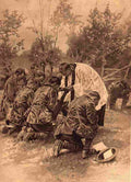 World War I British troops hear mass before going over the top Military A4 Photo Print