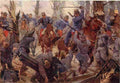 World War I French Light Cavalry Attacking German Positions Military A4 Photo Print