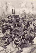 World War I French Troops Attacking Prussian Guard Military A4 Photo Print