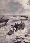 World War I German Motor Boats Fighting Off An Air Attack Military A4 Photo Print