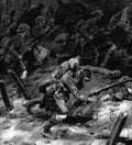 World War I Highlanders in action Military A4 Photo Print