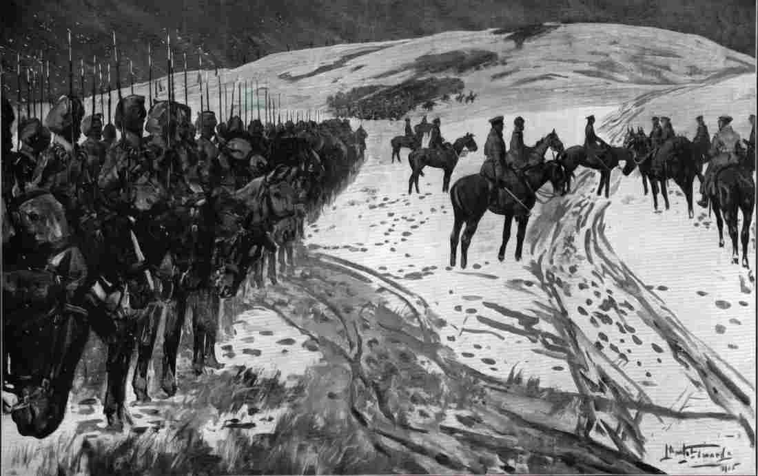 World War I Indian cavalry prepare to advance Military A4 Photo Print