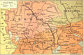 World War I Map of Salonika Front Military A4 Photo Print