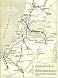 World War I Map showing Allenby's operations in Palestine 1917untitl1 Military A4 Photo Print