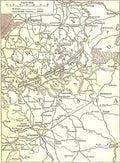 World War I Map showing German attack on Warsaw 1915 Military A4 Photo Print